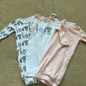 3 Baby girl gowns